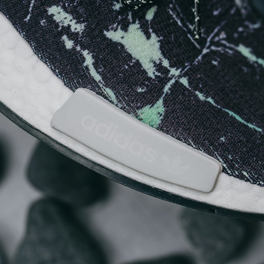 Adidas NMD R1 PK Mens Sneakers Green Marble Black - Picture 7 of 15